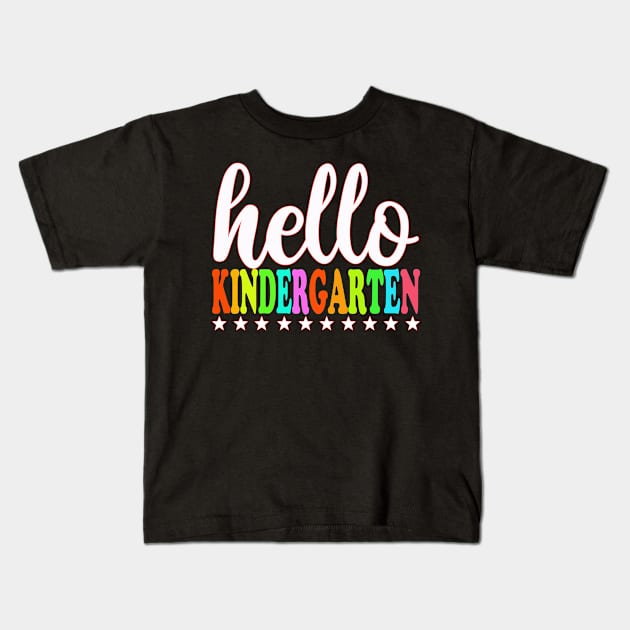 Hello Kindergarten First Day Of School Kids T-Shirt by Bao1991